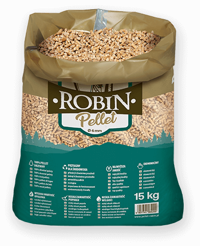 worek pelletu opałowego Robin do kupienia w Niepołomicach lub sklepie internetowym